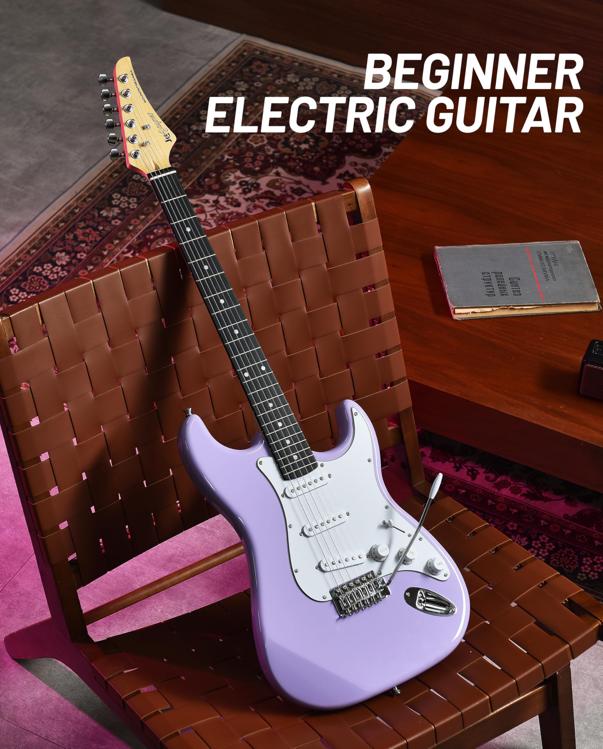 Amazon.com: Leo Jaymz Beginner Electric Guitar 39” Kit with